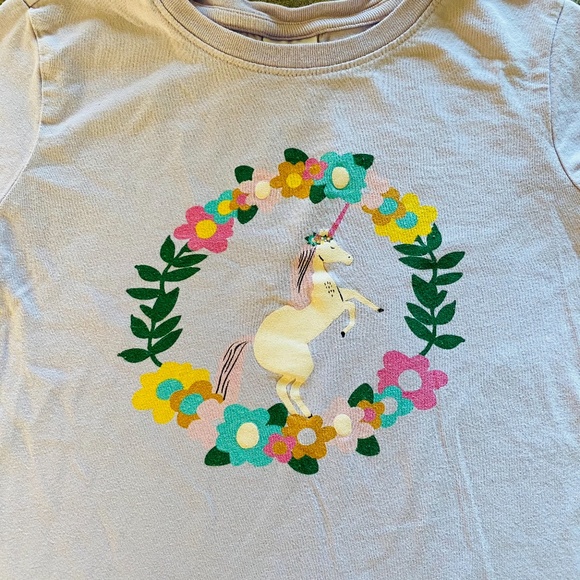 Hanna Andersson Lilac Unicorn T-Shirt Size 10 -X2 - Picture 2 of 5